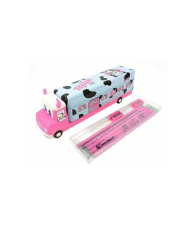 Metal Truck Pencil Box with Pencils and Sharpener