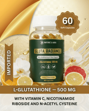 Gluta Radiance Glutathione 500mg with Vitamin C – 60 Soft capsules